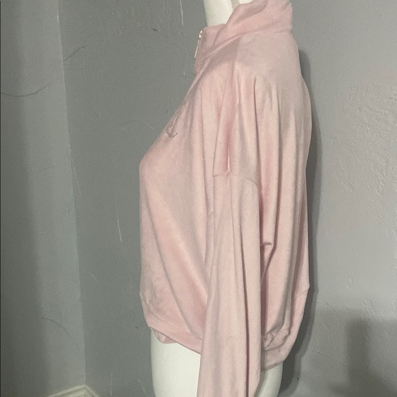 Juicy Couture Pink Boxy Polo Sweatshirt - Picture 3 of 5